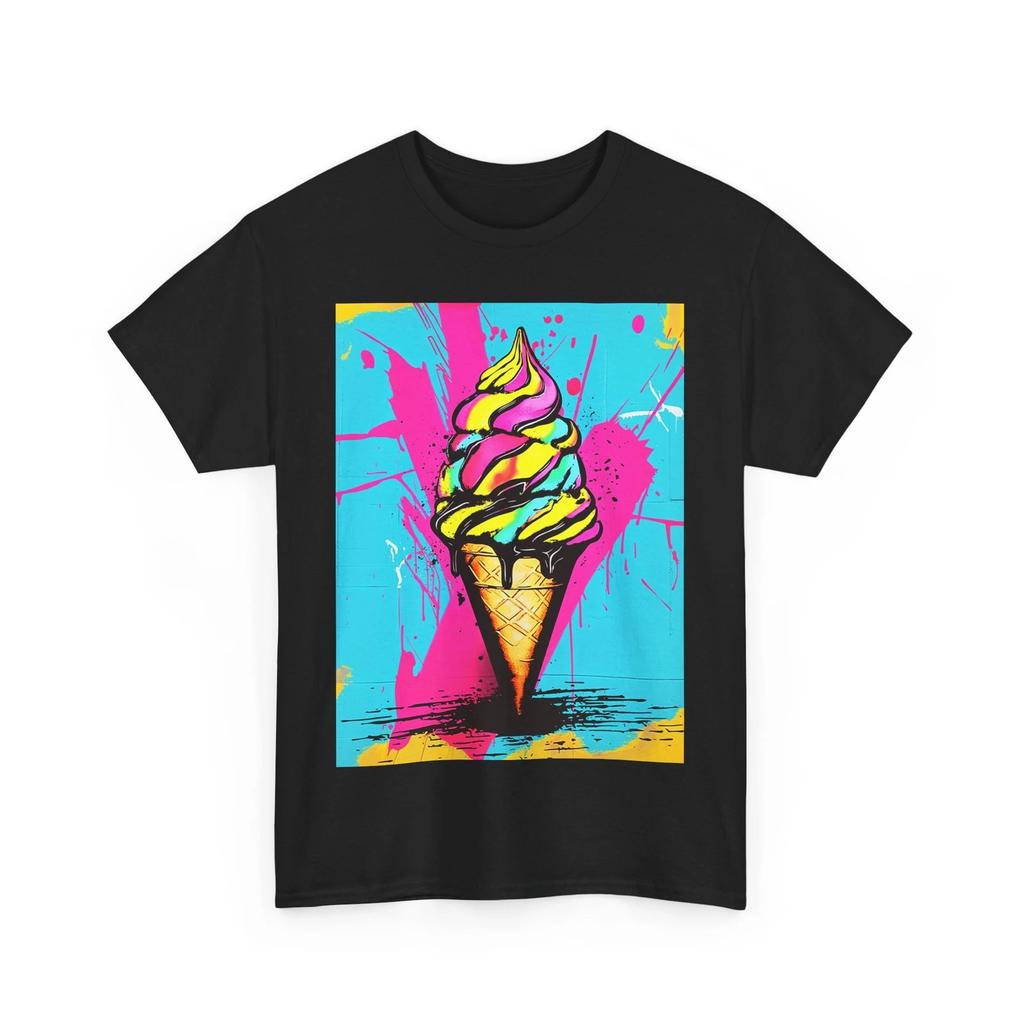 POP ART ICE CREAM GRAFFITI STREET WEAR ART TEE Tshirt COOL GIFT MEN WOMEN SHIRT