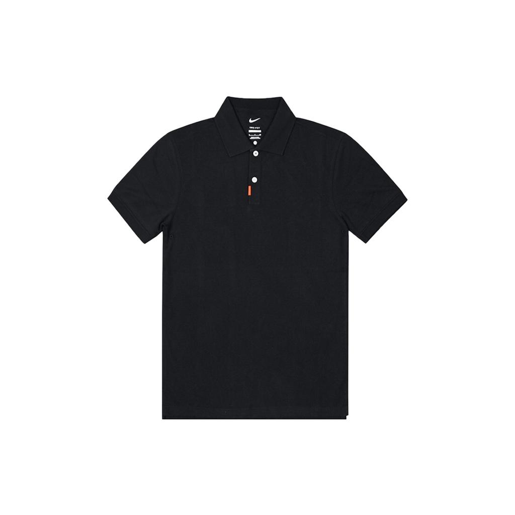 Nike Polo Shirts Men's Black Polo Collar Moderate Straight Fit DB3296-010