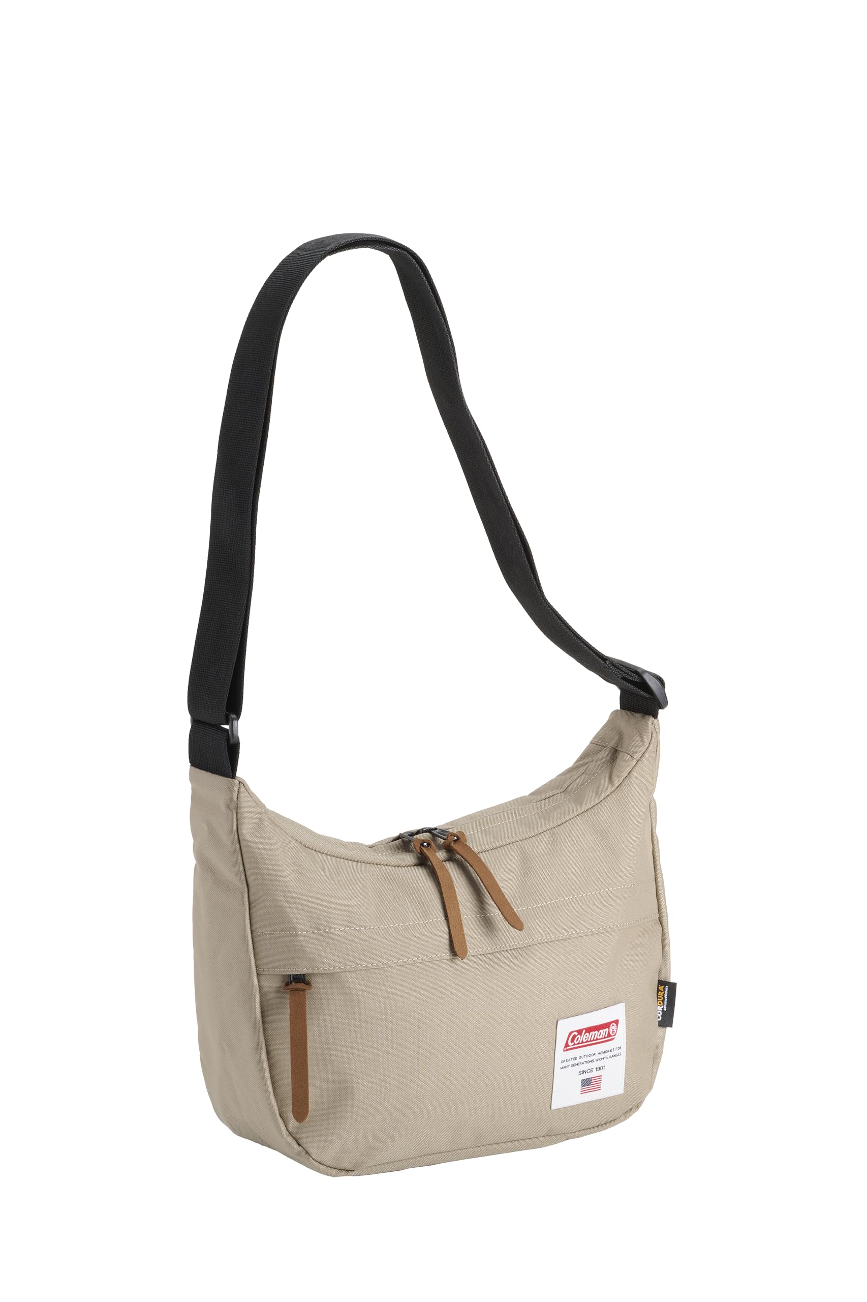 

American Classic Shoulder Greige Shoulder Bag for Men and Women Outdoor Travel Lightweight Compact [Coleman]