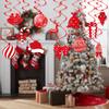 12Pcs New Year'S Day Christmas Decoration Charm Lollipop Gift Bag Elk Shaped Spiral Pendant