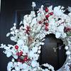 Spring Red Berry Christmas Wreath Winter Wreath Gift, Great Berry Wreath for Front Door, Farmhouse Outdoor Christmas and Winter