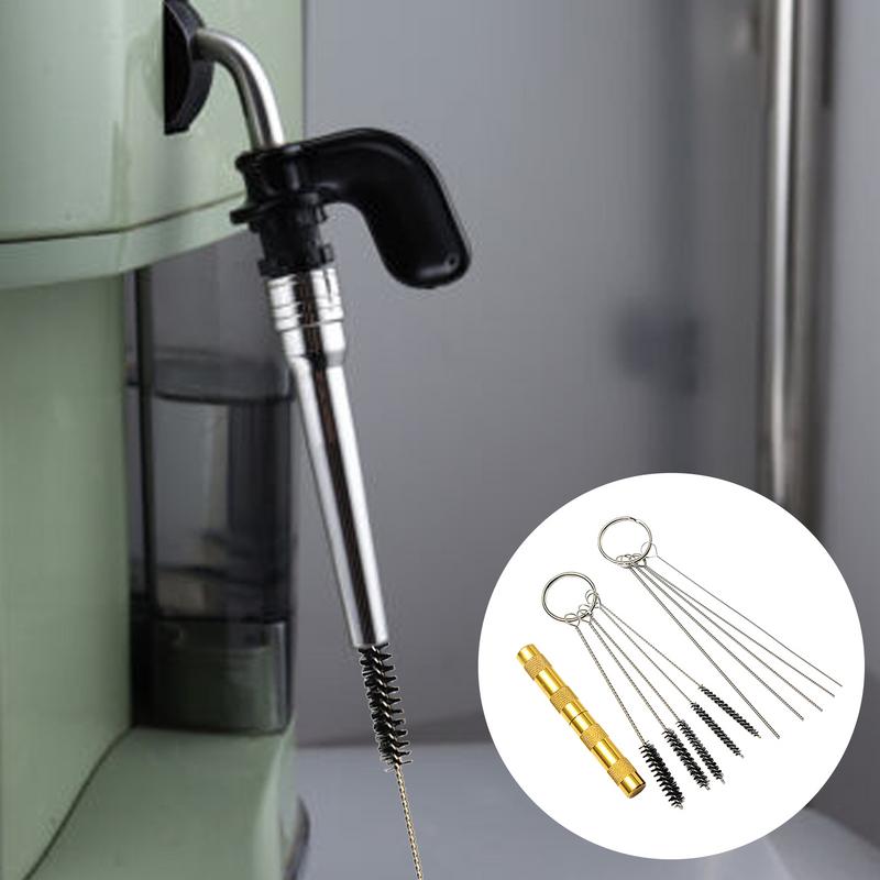 Airbrush Reinigungsset Strohhalmreiniger Bürste Leistungsstarke Edelstahlnadel Tragbar Für Griffe Düsen Rohre Professionelle Arbeit