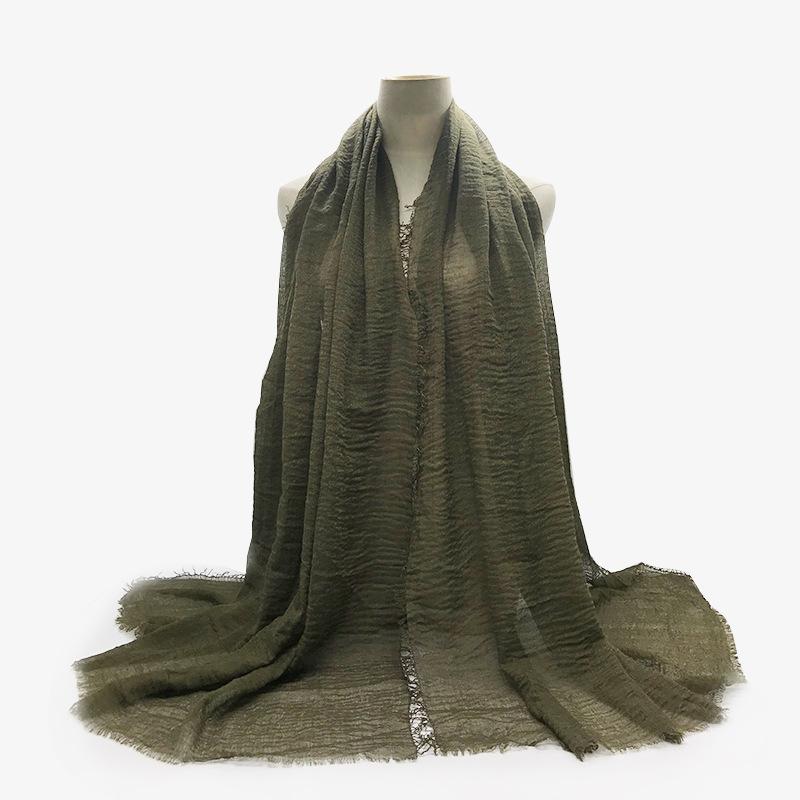 Women Cotton Linen Scarf Summer Girl Solid Color Sunscreen Thin Scarves Soft Shawl Foulard Viscose Spring Female Wrap Shawls New