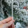 Weihnachten Klare Eiszapfen Hängeanhänger für Weihnachtsbaum Transparente Simulation Eiszapfen Neujahrsparty Heimdekor Feiertagsornamente