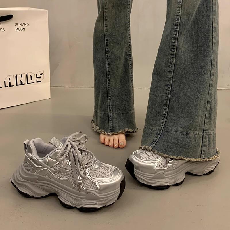 2024 summer new Hong Kong style casual board shoes women's shoes trend versatile niche bread shoes sports shoes men and women the same style