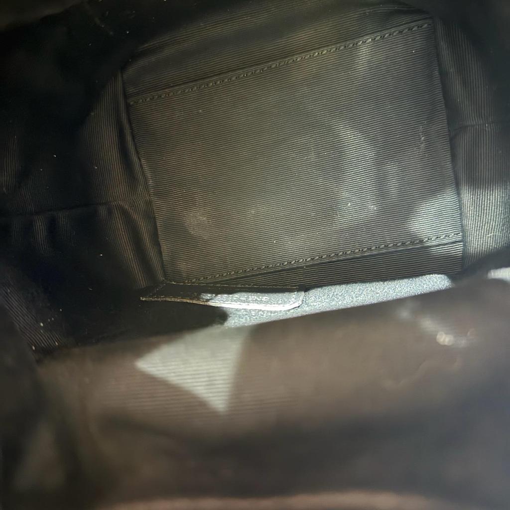 [Pre-Owned] Saint Laurent Joe Chevron Bucket Bag 'Black' - Excellent #PBMPZQ