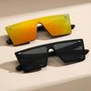 2PCS Oversized Square Frame Casual fashion Ladies Sunglasses retro Style Y2K Street Beach Decoration Glasses