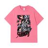 275 GSM Washed T-shirts 100% Cotton Demon Slayer V95 Iguro Print Unisex Heavy Cotton T Shirt