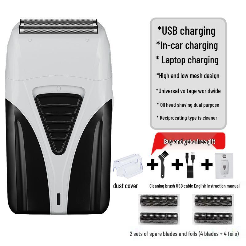 Men's USB Rechargeable Electric Shaver - Super Clean, Waterproof, Beard Trimmer