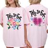 T-shirt Unisexe en Coton Graphique Mascotte Lovelys TWICE 2026 Nouveau Groupe de Filles Kpop Coréen Chemise Mode Rétro Surdimensionnée Hommes Femmes