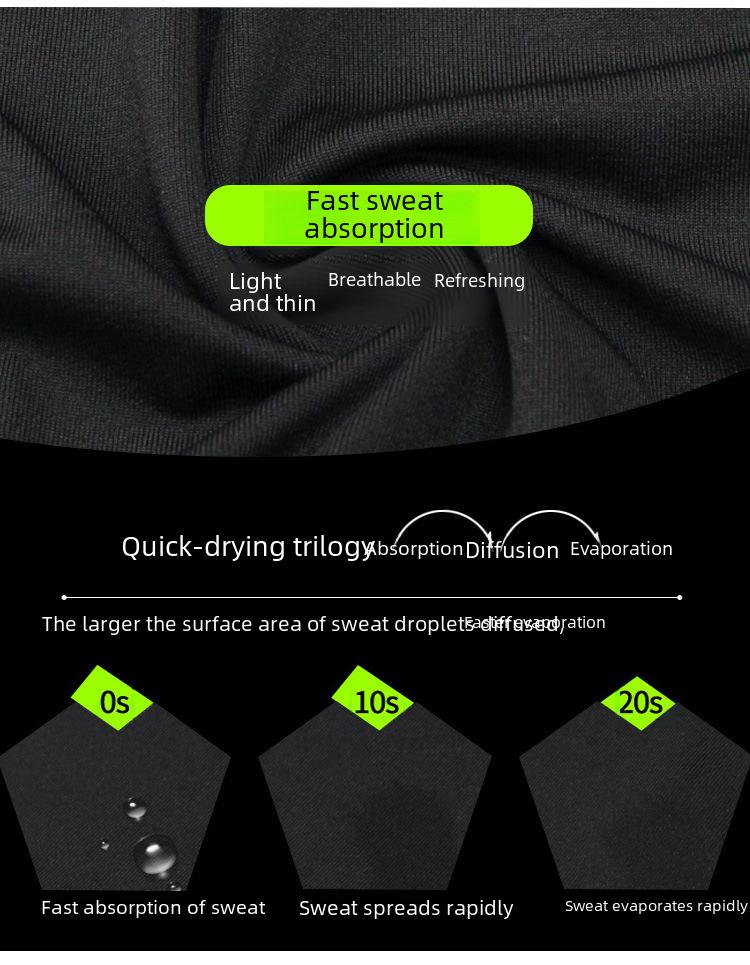 Men's PRO Short Sleeve Compression Shirt - Quick-Drying, Breathable, Four Seasons Fitness & Running T-Shirt.