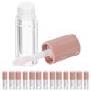 14Pcs Empty Lip Gloss Containers Clear Plastic Tubes for Lip Balm Refillable Smooth Dispensing Portable Compact Design with