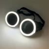 Occhiali LED Rotondi 2026 Disco Fluorescenti Festa Punk Luminosi Uomo Donna Bar Locale Notturno Occhiali al Neon Forniture per Concerti Musicali