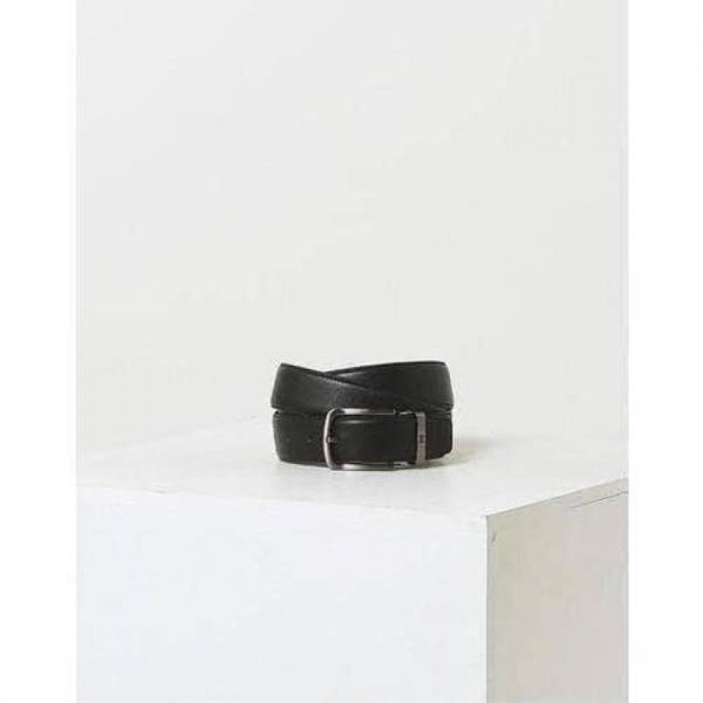 Daks Buckle Dd Logo Embossed Cowhide Belt Black Dbbe6f045bk
