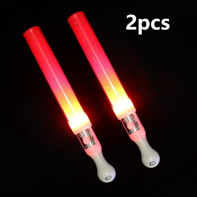 2pcs Heart Star Lightstick Glow Light Rods Concert Luminous Stick Flash Sticks Wedding Party Atmosphere Props