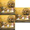Elegant Merry Christmas Snowflake Curtain Wall Window Stickers For Home And Shop