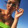 New fashion trend flame sunglasses men's and women's metal frameless street sunglasses European and American narrow-edge glasses S