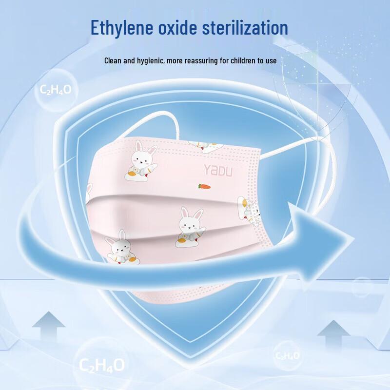 Dr. Roos Pink White Rabbit Children's Disposable Face Masks