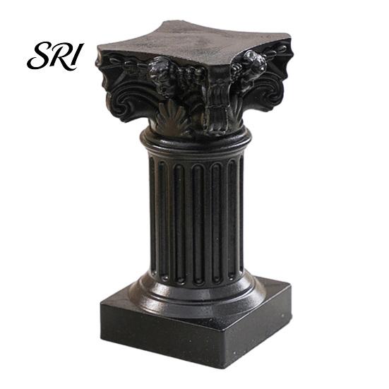Decoration Roman Pillar Candle Holder Mini Greek Column Stand Resin White Portable Decor Candlestick for Wedding Banquet Home Table Centerpiece Photo