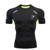 Shark Herren Schnelltrocknendes Kompressions-T-Shirt - Atmungsaktives, Enganliegendes Sport- & Laufshirt