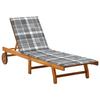 VidaXL Garden Lounge Chair with Cushion Solid Acacia Wood 3061358