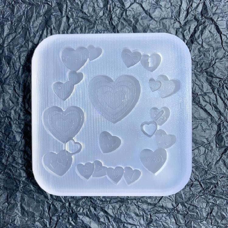 Silicone Quicksand Shaker Filling Mold for DIY Jewelry Making,Pendant,Keychain