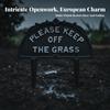 Keep Off the Grass Sign Rustic Garden Warning Vintage for Lawn, Flower Bed
