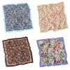 Flower Printed Silk Scarf Square Scarf Hair Band All-match Floral Kerchief  Spring Summer