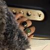 Titanium Steel Oval Agate Stone Gold Ring - Women's Niche Fashion Accessory