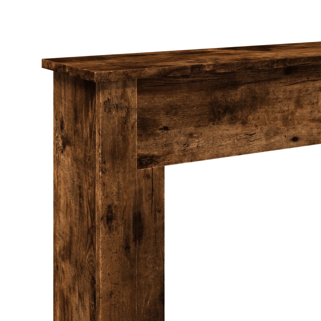 Fireplace Mantel Shelf Smoked Oak 75 x 20 x 87.5 cm Engineered Wood
