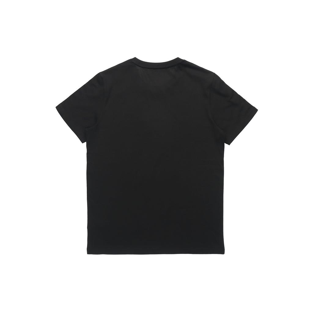Puma Logo Print Taping Tee Men Tops Black 532557-01