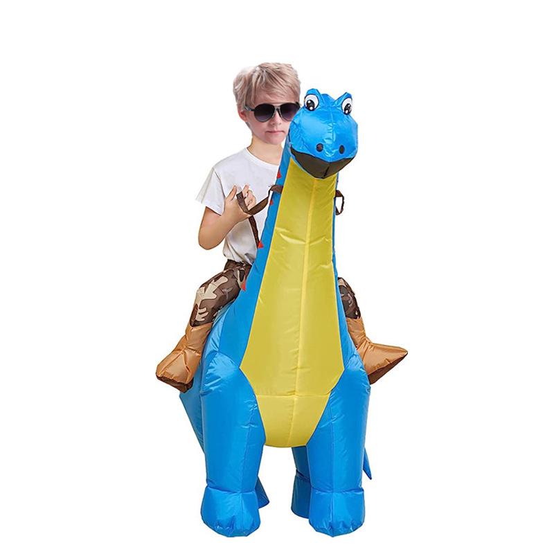Patrick Star Clown Riding Dinosaur Inflatable Costume - Halloween Edition