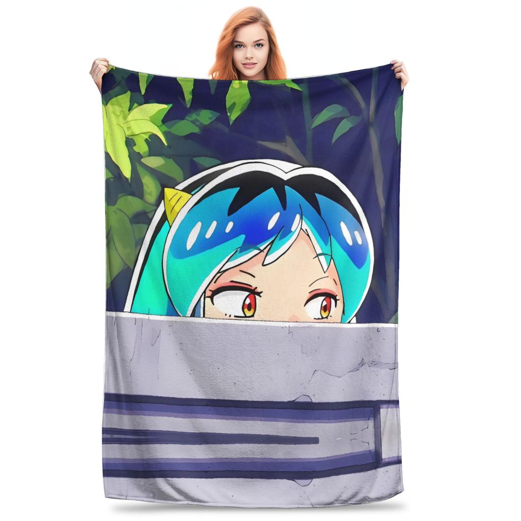 Anime Urusei Yatsura Moon Blanket Quality Super Soft Throw Blanket Winter Girls Boys Home Decor Pattern Bedspread