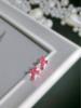 All-Copper Rhinestone Cross Stud Earrings for Women