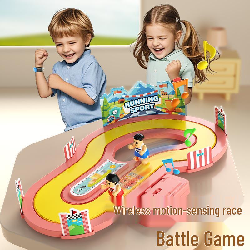 2025 Interactive Electric Racing Toy for Kids: Educational Two-Player Parent-Child Board Game