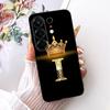 For Tecno Camon 50 4G Case CN5 Luxury Crown Letters Cover Soft TPU Phone Case For Tecno Camon 50 Pro 4G CN5c Camon50 Fundas Bags