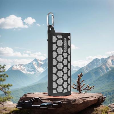 Silicone Case Shockproof Flexible Carrying Case Silicone Cover Case Foldable with Carabiner for Sonos Roam 2 Wireless BT Speaker
