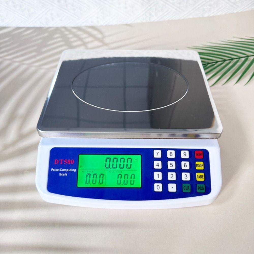 High Precision Commercial Food Scale 30kg/1g Capacity Electronic Pricing Scale Coins Counting