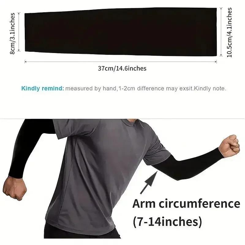 1 Pair Cooling Arm Covers for Men and Women Summer Sun Protection Sunshade Ice Silk Sleeves for Cycling Outdoor Sports Golf