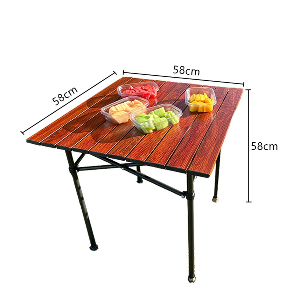 

Sonuto-Outdoor Portable BBQ Egg Roll Table, Самостоятельный тур, Кемпинговый пикник, Рабочий стол из алюминиевого сплава, Краска под дерево