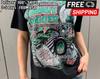 90s 1992 Grave Digger T-shirt Black Short Sleeve Men Women Vtg NH14795
