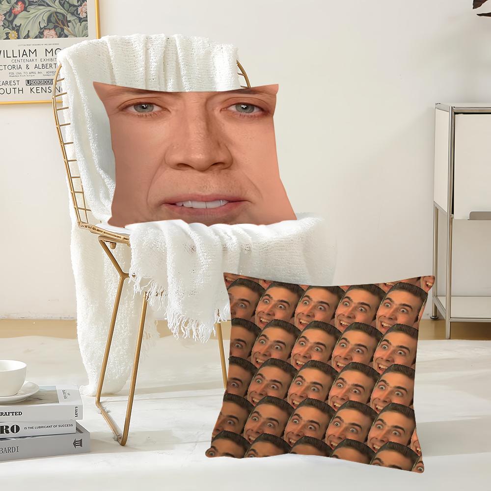 Actor New Pop N-Nicolas C-Cage Pillow Case Suitable For Bedrooms Living Rooms Cars Home Decoration