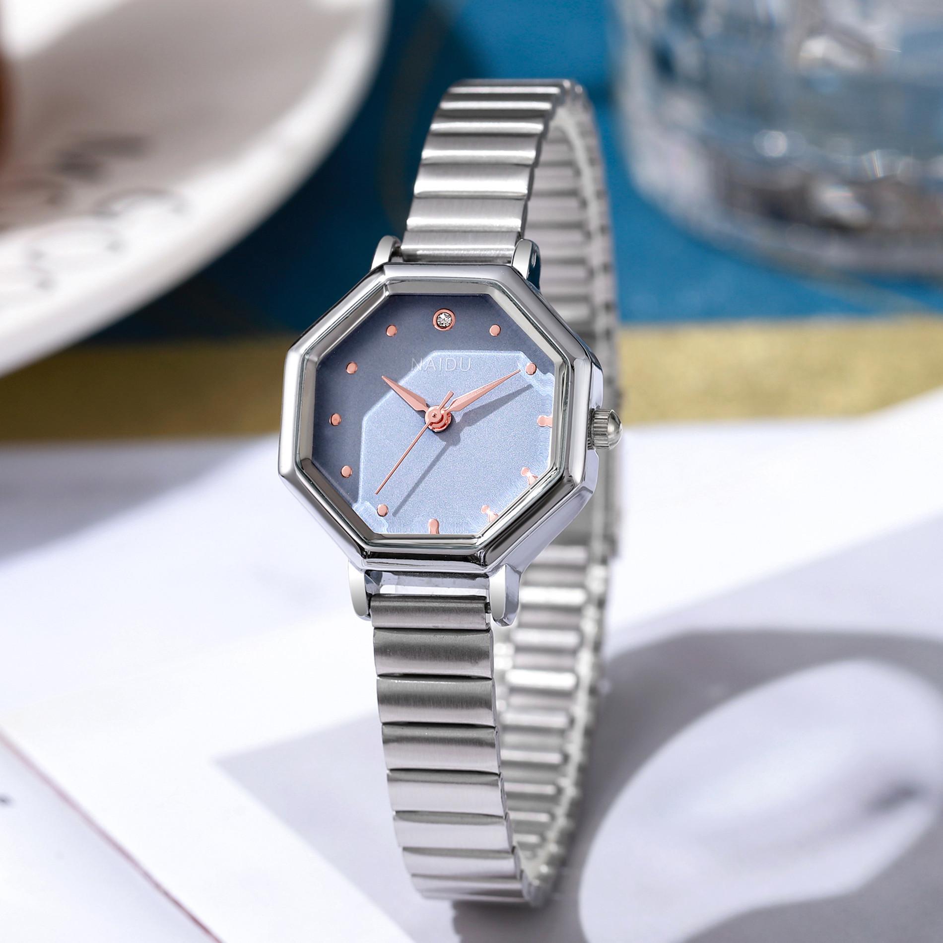 

Women Octagon Simple Analog Quartz Wristwatch for Student Clock Gift