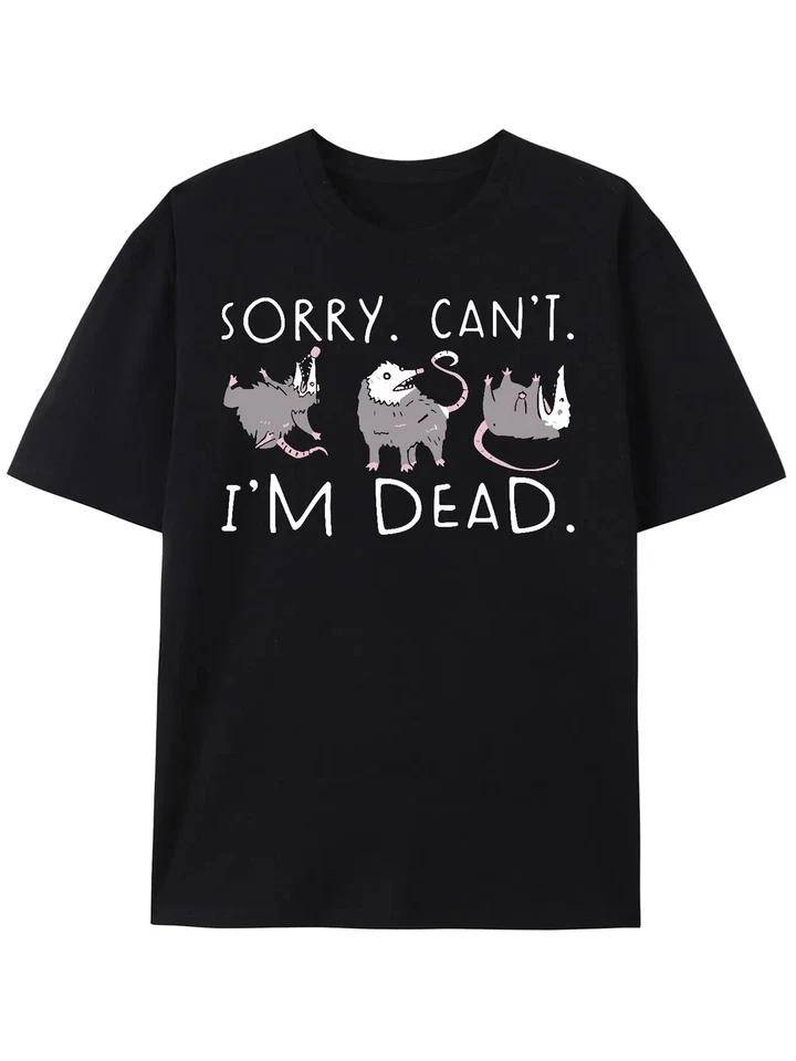Opossum Lover Funny Graphic T-Shirt L