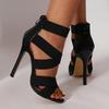 Offene Zehenpartie Knöchelriemen Riemchen Damen High Heel Sandalen Elegant Rutschfest Party Freizeit Schuhe für Damen Hochzeit Dating Täglich