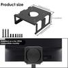 Monitor Installation Bracket Carbon Steel Under Desk Laptop Mount with Shock Absorbing Strips Protection Monitor Holder
