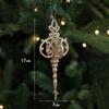 Gold Christmas Hanging Decoration Shimmering House Bike Xmas Ornament Ball Crown Xmas Tree Festival Favors