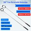 Noshuer Universal Folding Telescopic Inspection Mirror with LED Light