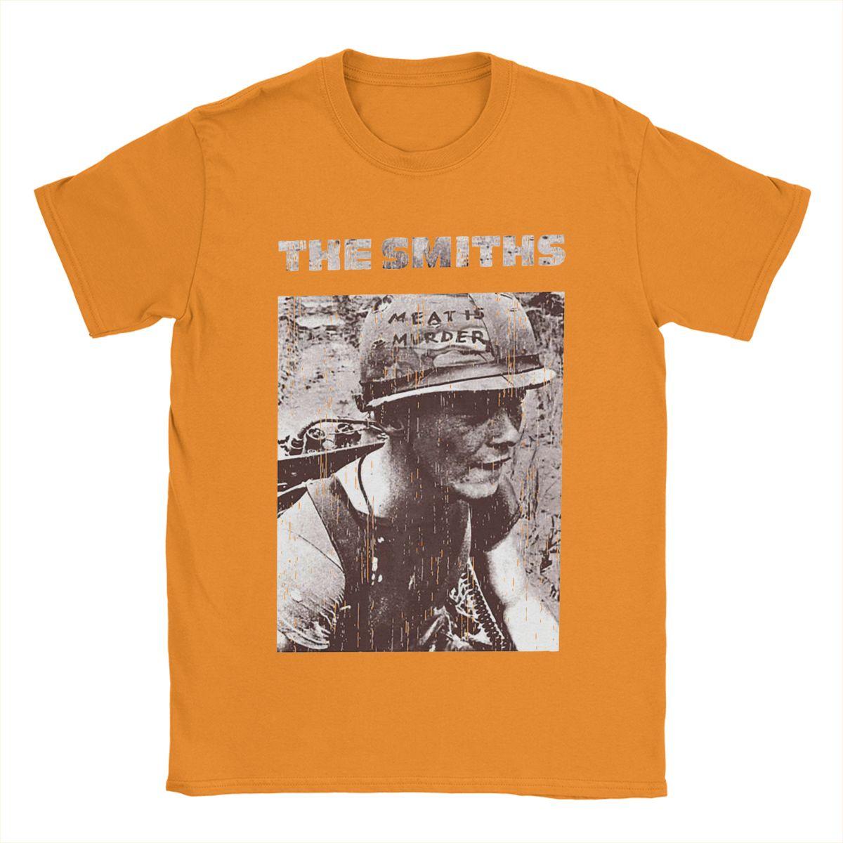 

Чоловічі футболки The Smiths Meat Is Murder 100% бавовняний одяг Новинка Футболка з коротким рукавом та круглим вирізом Класичні футболки XL