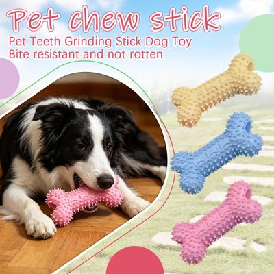 Durable Dog Chew Toy Bone Shape for Pet Dental Care and Interactive Play Suitable for Small and Medium Dogs